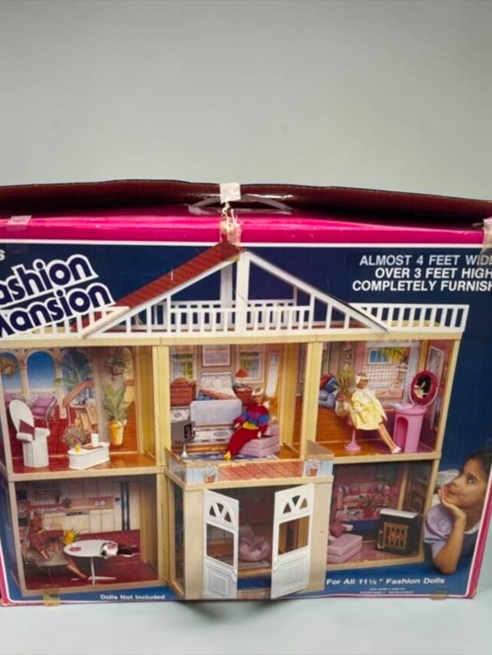 Sears Fashion Mansion Complete Play Set Vintage Dollhouse Boxed